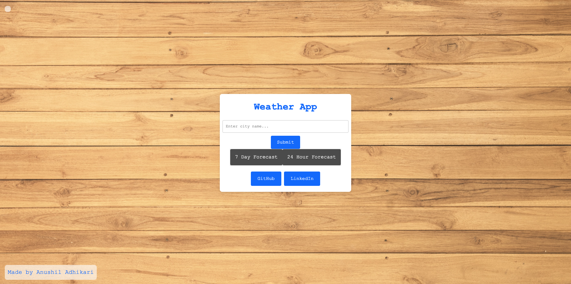 Weather Application